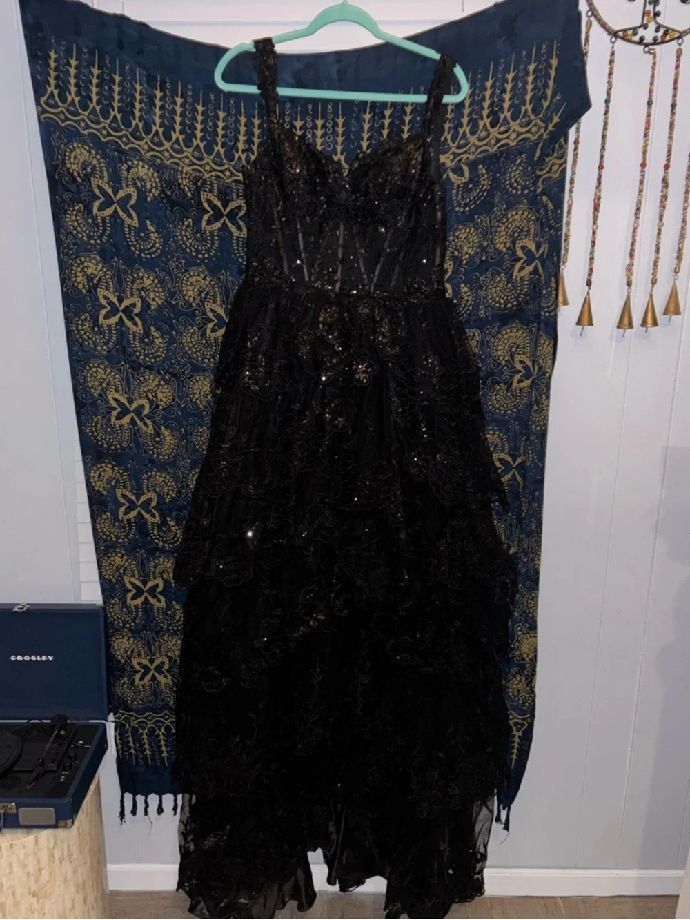Sherri Hill Black #55500
black ruffled sequined formal or prom dress/gown - Picture 4 of 5
